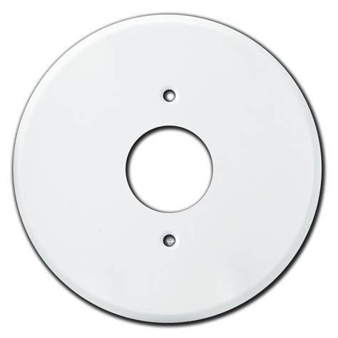 circle junction box cover|electrical outlet round cover plate.